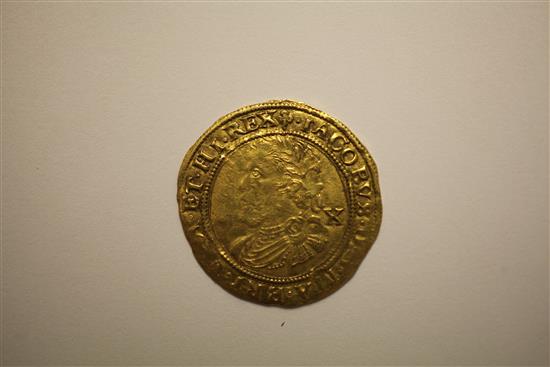 A James I gold half-laurel, third coinage,